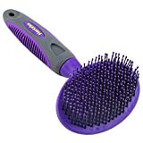 Soft Pet Brush by Hertzko - Dog Brush and Cat Brush – for Detangling and Removing Loose Undercoat or Shed Fur for large and small animals – Best Dog Brush for long haired dogs and short haired pets and Short Hair for Sensitive Skin