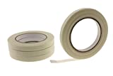 4pk of 1/2" in Fiberglass Reinforced Packing Filament Strapping Tape 4.3 Mil Thickness 125 lb Break .5 inch 12 MM x 60 yd