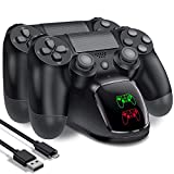 PS4 Controller Charging Station Dock for Playstation 4 Controller, PS4 Controller Charger for DualShock 4 Remote, Playstation 4 Charger Station for Sony Playstation 4/PS4/PS4 Slim/PS4 Pro Controller