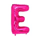 Letter Pink E Balloons,40 Inch Single Pink Alphabet Giant Letter Foil Balloons Aluminum Hanging for Wedding Birthday Party Decoration Helium Air Mylar Balloon