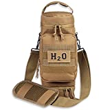 Orca Tactical Military MOLLE H2O Water Bottle Pouch Hydration Carrier (Coyote Brown)