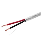 Cables Direct Online, Bulk 22/2 Stranded Conductor Alarm Control Cable 500ft Fire/Security Burglar Station Wire Security (Unshielded), 22/2, Stranded, 500ft)