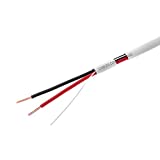 Cables Direct Online, Bulk 22/2 Solid Conductor Alarm Control Cable 500ft Fire/Security Burglar Station Wire Security (Unshielded), 22/2, Solid, 500ft)