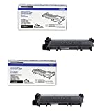 Brother Genuine TN660 2-Pack High Yield Black Toner Cartridge with approximately 2,600 page yield/cartridge