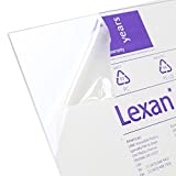 Lexan Sheet - Polycarbonate - .236" - 1/4" Thick, Clear, 24" x 24" Nominal
