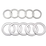 Rear Differential Fill and Drain Plug Gaskets Crush Washers Seals Rings Fits for Honda Accord Acura Civic Ridgeline Odyssey CRV CR-V Pilot Fit Element, Replaces for the Part# 94109-20000 90471-PX4-000