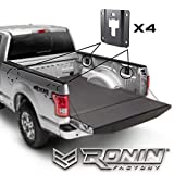 RONIN FACTORY Set of 4 Boxlink Cleats & 4 Tie Down Bracket Plates for Ford F150 F250 Raptor Combo Pack - All Hardware Included - 4 Ratchet Strap Anchor Points