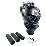 Arenbel Skull Gear Shifter Knob Car Racing Stick Grip Lever Shift Handle Fit Most Manual Automatic Vehicles Trucks, Black