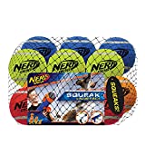 Nerf Dog 12-Piece Dog Toy Gift Set, Includes 2.5in Squeak Tennis Ball 12-Pack, Nerf Tough Material, Multicolored, 12 Count (Pack of 1)