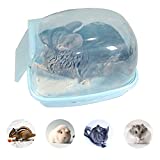 HamiledyiDwarfChinchilla Sand Bath House,Syrian Hamster Sauna Room Plastic Small Animals Dust Bathroom Toilet for Hamster Gerbil Hedgehog Squirrel Totoro