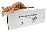 New Disposable Try On Socks - Beige Tan Footies (One Size)