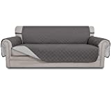 Easy-Going Sofa Slipcover Reversible Sofa Cover Water Resistant Couch Cover Furniture Protector with Elastic Straps for Pets Kids Children Dog Cat(Sofa, Gray/Light Gray)