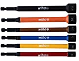 Wiha 70486 | 6 Piece Color Coded Magnetic Nut Setter Set