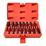 Magnetic Nut Driver Set, AKM TOOL 16-Piece Nut Driver Set for Impact Drill, Quick-Change 1/4" Hex Shank | SAE & Metric | Cr-V Steel