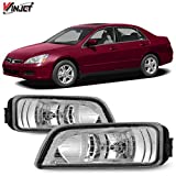 Winjet Fog Lights Compatible with [2006 2007 Honda Accord] Driving Fog Lights + Switch + Wiring Kit
