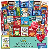 Valentines Day Snack Box Variety Pack Care Package (40 Count) Galentines 2022 Candy Gift Basket Idea for Kids Adults Teens Family College Student - Crave Food Birthday Arrangement Candy Chips Cookies