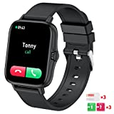 Smart Watch 2022, 1.70'' TECCER Smartwatch with Bluetooth Phone Calls(Call Receive/Dial), Fitness Watch for Android iOS with Blood Pressure/Blood Oxygen/Heart Rate/Sleep Tracking, IP68 Waterproof