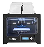 FlashForge 3D Printer Creator Pro, Metal Frame Structure, Acrylic Covers, Optimized Build Platform, Dual Extruder W/2 Spools, Works with ABS and PLA