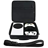 co2crea Hard Travel Case Replacement for Xbox Series S Game Console Wireless Controller (Black Case)