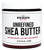 Unrefined African Shea Butter - Ivory, 100% Pure & Raw - Moisturizing and Rich Body Butter for Dry Skin - Suitable for All Skin Types - Use Alone or in DIY Whipped Body Butters - 8 oz Jar