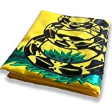 Gadsden Dont Tread On Me Flag 3x5 ft Embroidered Gadsden Flag, Sewn Stripes and Brass Grommets, UV Protected Tea Party Flag Outdoor Garden Decor (Gadsden Flag 3x5)