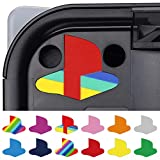 PlayVital Custom Vinyl Decal Skins for PS5 Console, Logo Underlay Sticker for PS5 Console - 9 Colors & 3 Classic Retro Styles