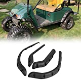 ECOTRIC Golf Cart Standard Fender Flares Front Rear Compatible with 1994-2013 EZGO TXT Model Gas & Electric Carts(Set of 4pcs)