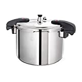 Buffalo 12 Quart Pressure Cooker Stainless Steel - Large Canning Pot with Lid for Home, Commercial Use - Easy to Clean Induction Stove Top Pressure Canner, Can Cooker - SG Certificate QCP412