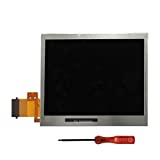 lenboes Original Bottom Lower LCD Screen Display Replacement for Nintendo DS Lite DSL NDSL with Opening Tool