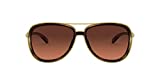 Oakley Women's OO4129 Split Time Aviator Sunglasses, Brown Tortoise/Prizm Brown Gradient, 58 mm