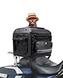 KEMIMOTO Motorcycle Dog/Cat Carrier Bags Pet Voyagers for Street Glide Road King with Passenger Seat Sissy Bar or Luggage Rack Touring Trike Models