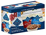 Blue Buffalo Delectables Grain Free Natural Wet Dog Food Topper Variety Pack, Chicken Dinner & Beef Dinner 12 pack (3-oz - 6 of each flavor)