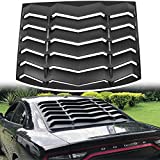 Bonbo Rear Window Louver Windshield Sun Shade Cover in GT Lambo Style ABS for Dodge Charger 2011-2022 2023 SXT/GT/RT/RT Scat Pack/Scat Pack Widebody/SRT Hellcat Widebody Custom Fit (Matte Black)