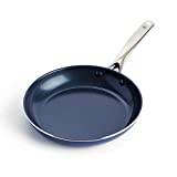 Blue Diamond Cookware Diamond Infused Ceramic Nonstick 10" Frying Pan Skillet, PFAS-Free, Dishwasher Safe, Oven Safe, Blue