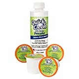 4-Pack of Cleaning Cups with Descaler Bundle (2 Uses Per Bottle) - 2.0 Compatible, Descaling Solution for Keurig, Nespresso, Ninja, Delonghi, All Coffee and Espresso Machines - By Quick & Clean