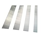 304 Brushed Stainless Steel Finishing Sheet Metal Gap Filler Trim Strip, 20ga (1" x 30")