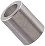 Round Spacer, Aluminum, Plain Finish, #4 Screw Size, 3/16" OD, 0.115" ID, 1/4" Length (Pack of 25)