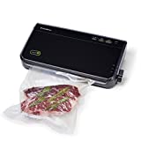 FoodSaver FM2100-000 Vacuum Sealer Machine System with Starter Vacuum Seal Bags & Rolls, Safety Certified, Black