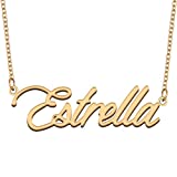 Aoloshow Estrella Initials Name Necklace Teen Name Spelling Necklace Jewelry