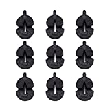 9 Tourte Style Black Rubber Mute for All Violins Small Violas Ultra Practice Silencer,