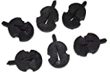 6 Tourte USA: Black Rubber Mute for All Violins, 14" and Smaller Viola for quiet practice VWWS USA