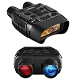 JZBRAIN Night Vision Binoculars, Infrared Binoculars Night Vision Goggles for Total Darkness, 4X Digital Zoom IR LED 3W 850nm with 32 GB Memory Card for Hunting Surveillance Spotting and Spy (Black)
