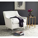 Safavieh Mercer Collection Hollywood Glam White Tufted Club Chair