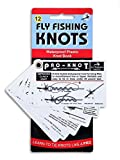 Pro-Knot Fly Fishing Knot Cards - Waterproof Knot Cards With 12 Best Fly Fishing Knots | Easy To Follow Knot Tying Instructions | Fly Fisherman Gift Idea