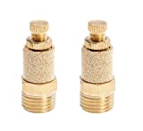 Karcy 2pcs 1/8 Thread Pneumatic Silencer Muffler Fitting Air Flow Speed Controller Brass