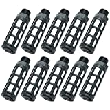 Beduan Pneumatic Air Compressor Muffler Fitting 1/4" NPT Compressed Exhaust Silencer (Pack of 10)