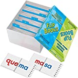 Really Good Stuff Spanish Syllable Learning Flip Book Set for Kids - Flash Cards for Grades K-2 - Help Students Learn & Recognize 2-Syllable Spanish Words - Build Bilingual Fluency