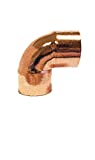 Libra Supply 3 inch(Nominal Size) 90 Degree Copper Elbow, C x C, (click in for more size options), 3'', 3-inch Copper Pressure Pipe Fitting Plumbing Supply