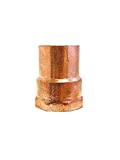 Libra Supply 3 inch(Nominal Size) Copper Female Adapter Solder Joint, C x FIP, (click in for more size options), 3'', 3-inch Copper Pressure Pipe Fitting Plumbing Supply
