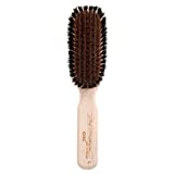 Chris Christensen Boar Dog Brush, Groom Like a Professional, Ionic Series, Brass Bristles, Positive Ionic Charge Pulls Debris and Dander, Large